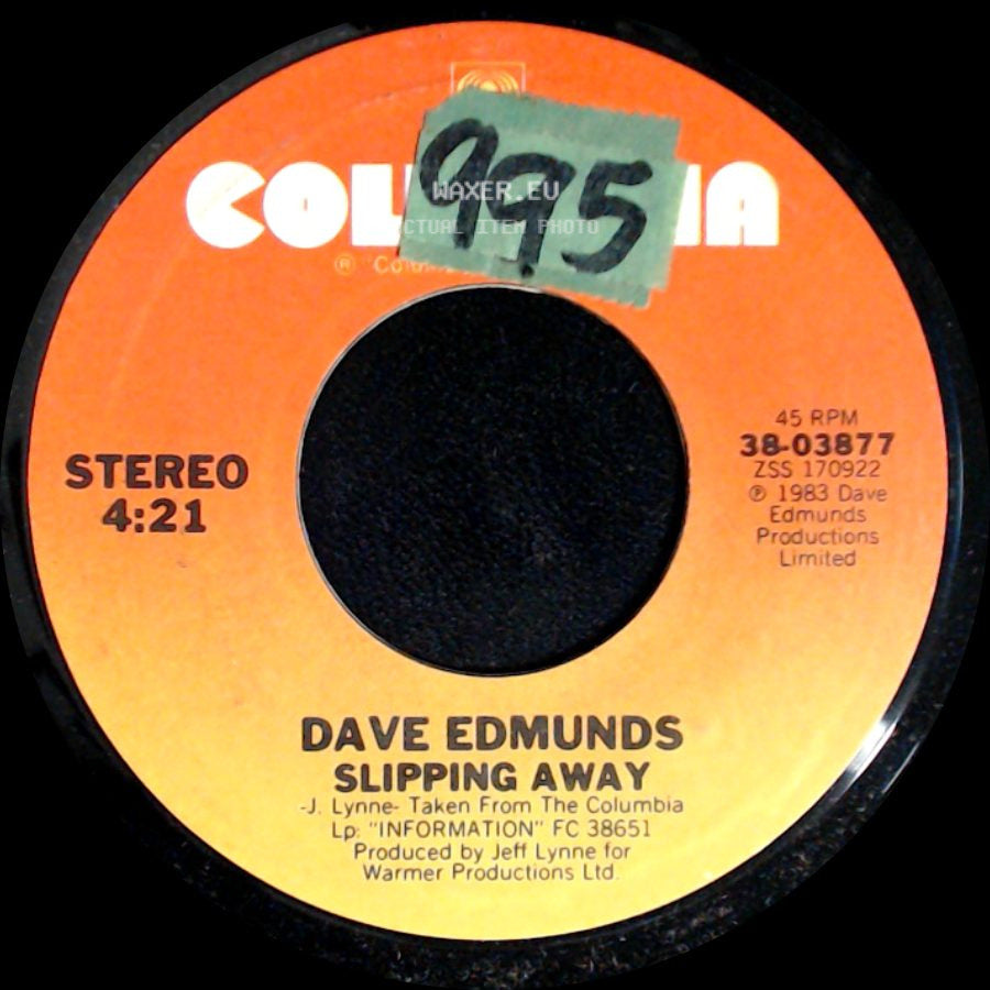 Dave Edmunds - Slipping Away / Don't Call Me Tonight side A