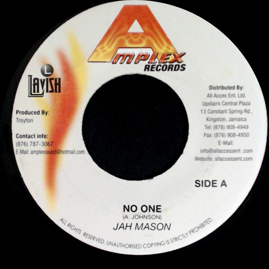 Jah Mason / Chrisinti - No One / Only The Meek side A