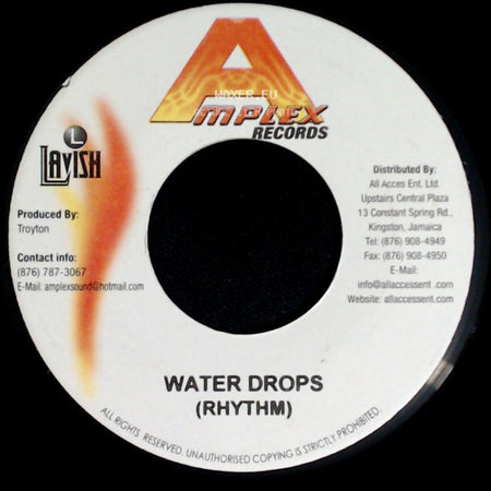 Lutan Fyah - Lie To Me / Water Drops (Rhythm) side B