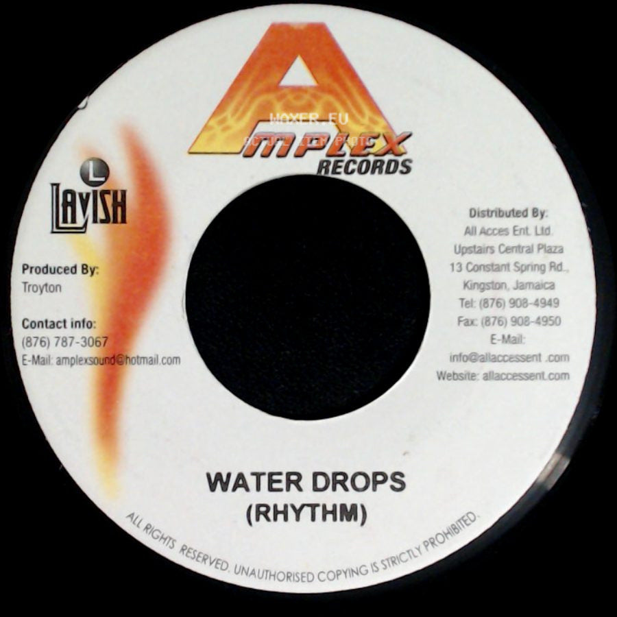 Lutan Fyah - Lie To Me / Water Drops (Rhythm) side B