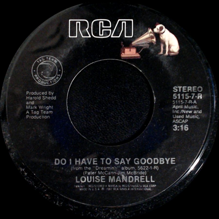 Louise Mandrell - Do I Have To Say Goodbye / Keep What We Had Going side A