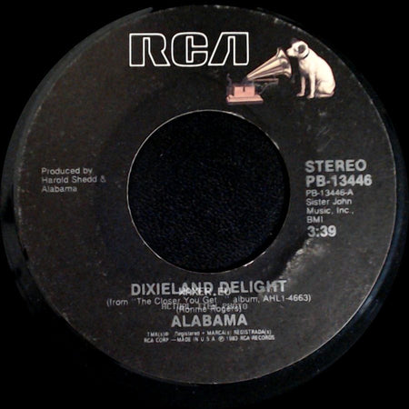 Alabama - Dixieland Delight / Very Special Love side A