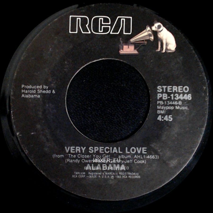 Alabama - Dixieland Delight / Very Special Love side B