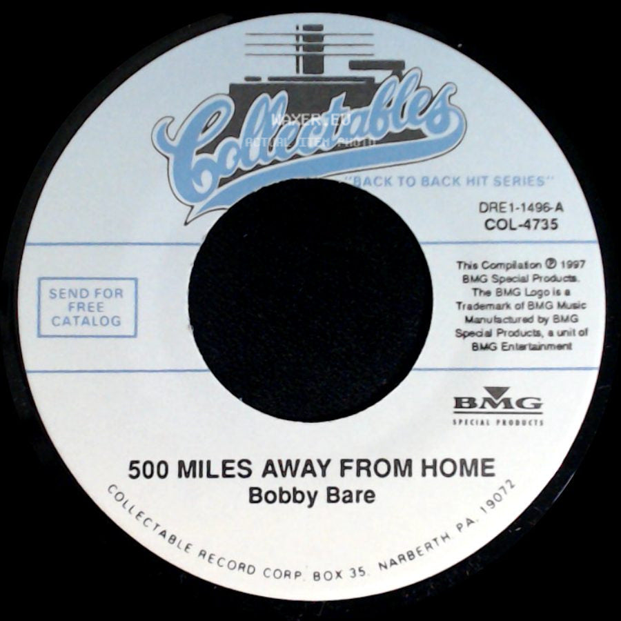 Bobby Bare - 500 Miles Away From Home / Detroit City side A