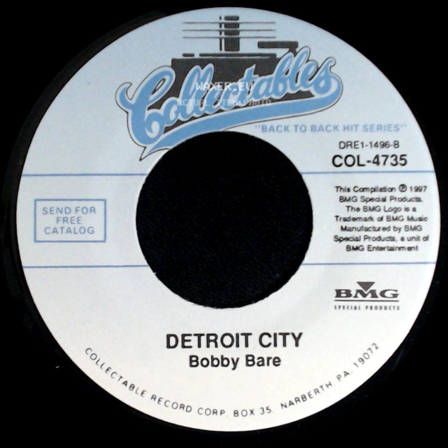 Bobby Bare - 500 Miles Away From Home / Detroit City side B