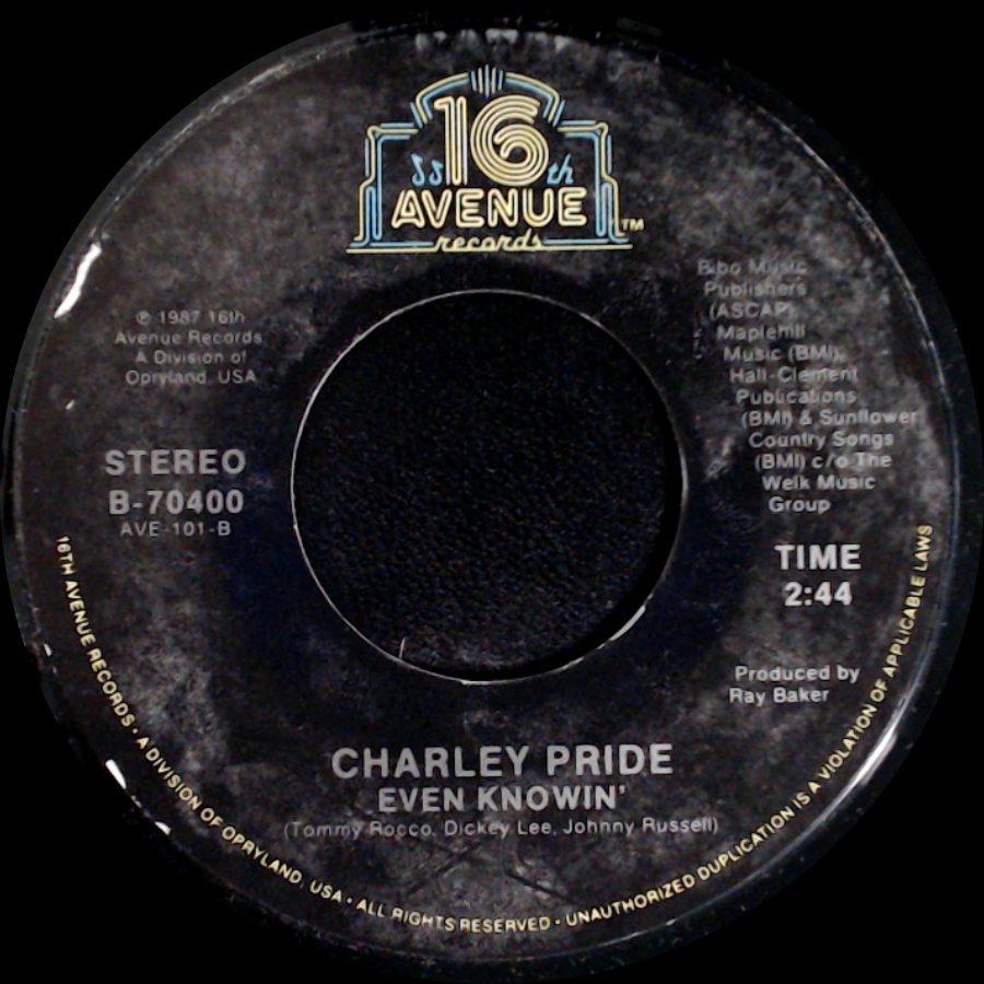 Charley Pride - Have I Got Some Blues For You / Even Knowin' side B
