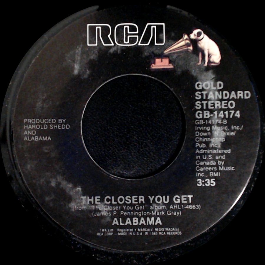 Alabama - The Closer You Get / Love In The First Degree side A
