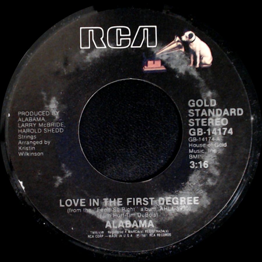Alabama - The Closer You Get / Love In The First Degree side B