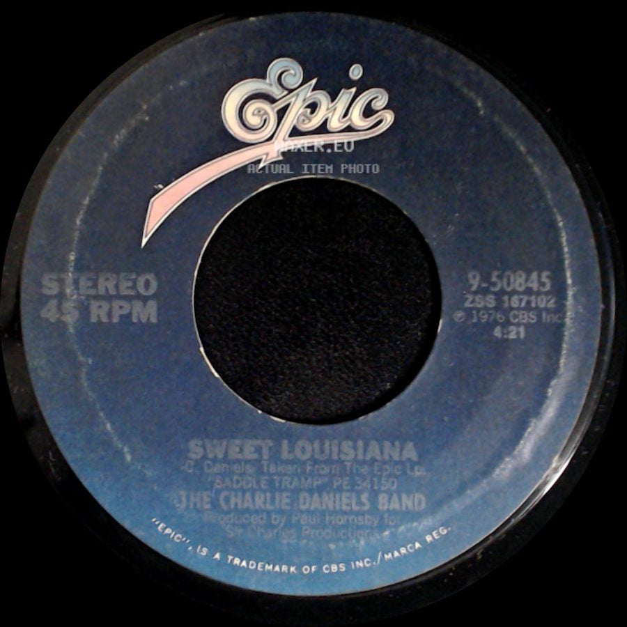 The Charlie Daniels Band - Long Haired Country Boy / Sweet Louisiana side B
