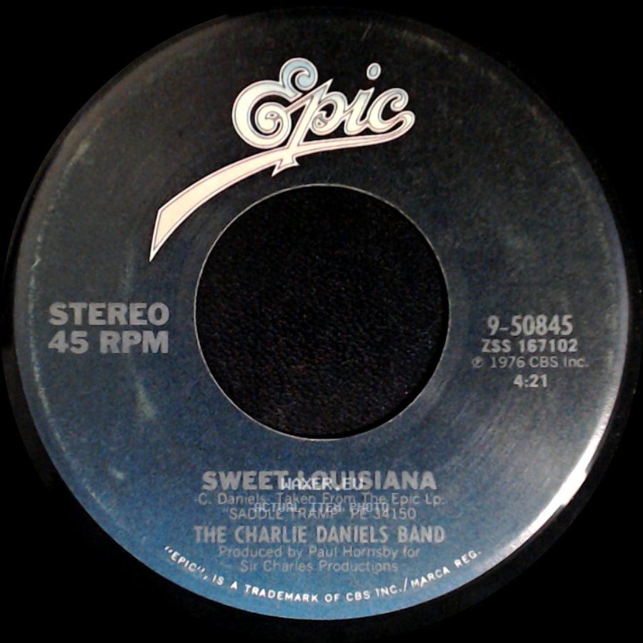 The Charlie Daniels Band - Long Haired Country Boy / Sweet Louisiana side B