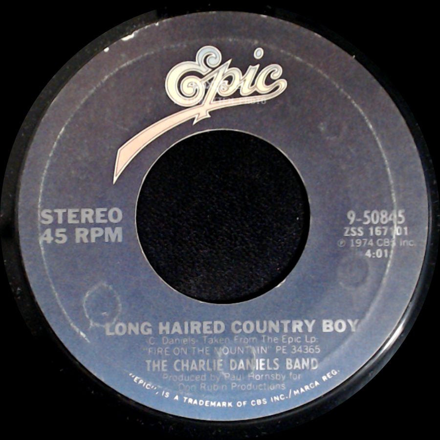 The Charlie Daniels Band - Long Haired Country Boy / Sweet Louisiana side A