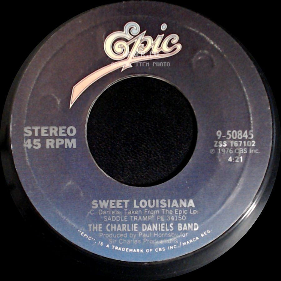 The Charlie Daniels Band - Long Haired Country Boy / Sweet Louisiana side B