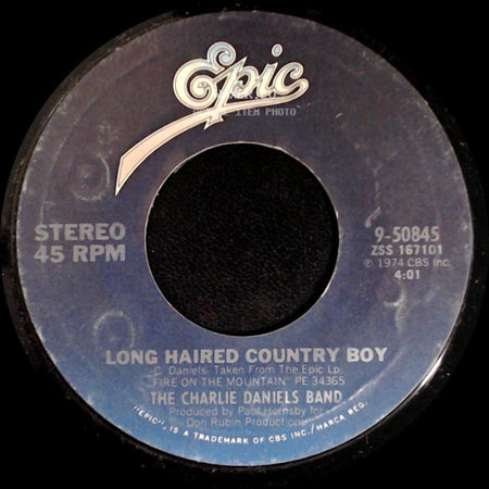 The Charlie Daniels Band - Long Haired Country Boy / Sweet Louisiana side A
