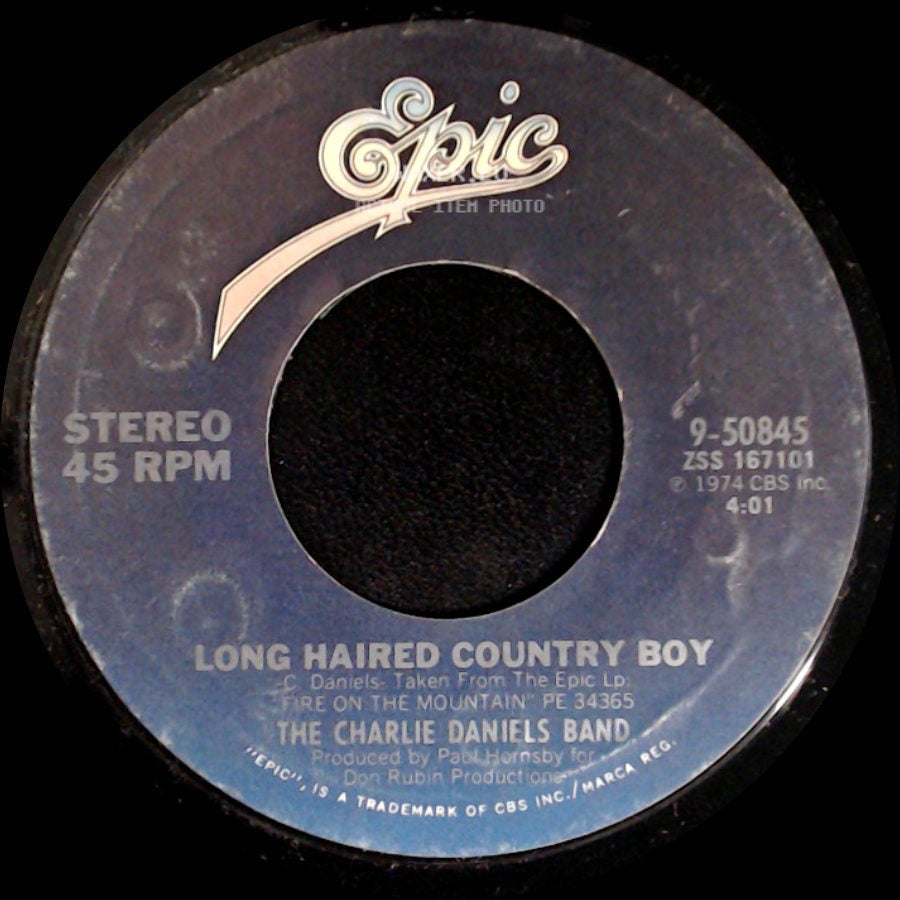 The Charlie Daniels Band - Long Haired Country Boy / Sweet Louisiana side A