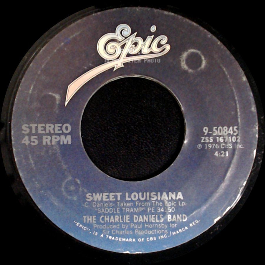 The Charlie Daniels Band - Long Haired Country Boy / Sweet Louisiana side B