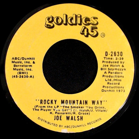 Joe Walsh - Rocky Mountain Way / ''(Day Dream) Prayer'' side A