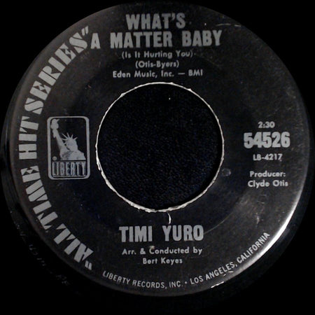 Timi Yuro - Hurt / What's A Matter Baby (Is It Hurting You) side B