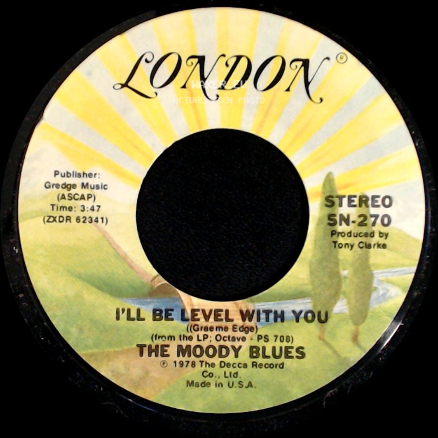The Moody Blues - Steppin' In A Slide Zone / I'll Be Level With You side B