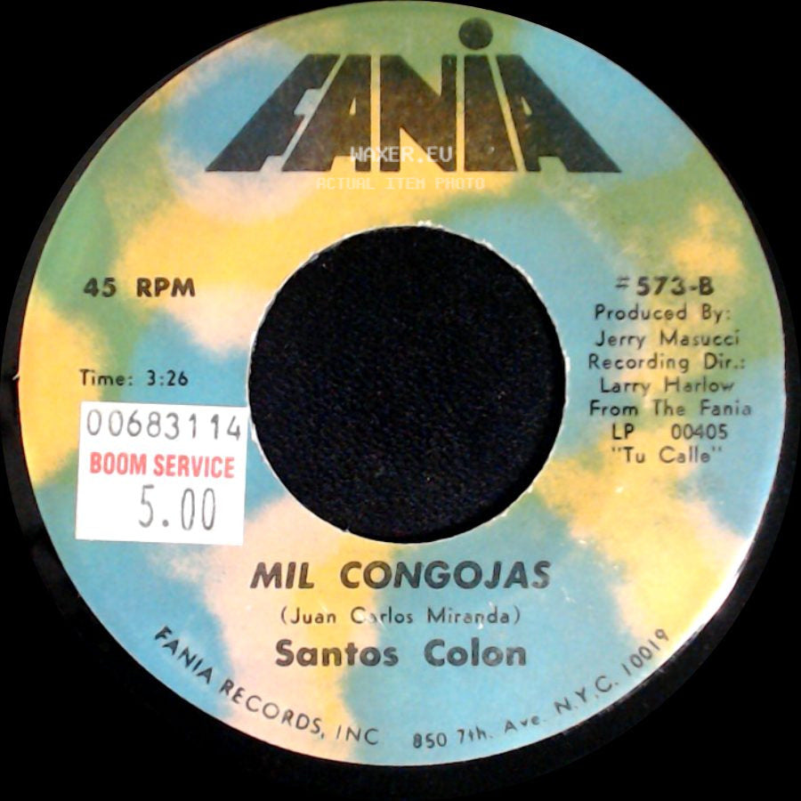 Santos Colon - Love Story (Historia De Amor) / Mil Congojas side B