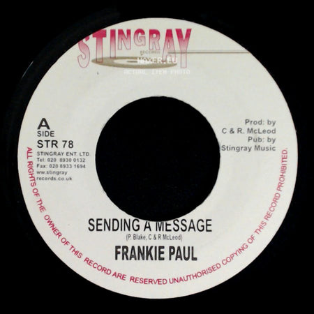 Frankie Paul / Jazwad - Sending A Message / Send A Dub side A