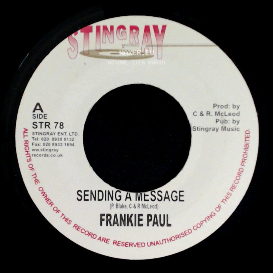 Frankie Paul / Jazwad - Sending A Message / Send A Dub side A