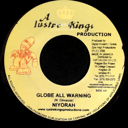 Freddie Mcgregor / Niyorah - Just Take Your Time / Globe All Warning side B
