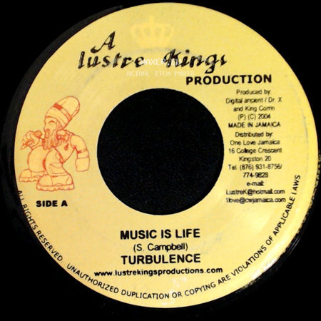 Turbulence / Moon The Digital Ancient - Music Is Life / Are You The One side A