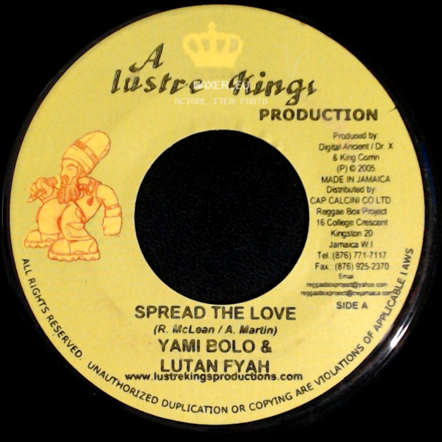 Yami Bolo & Lutan Fyah / Empress Michiboo - Spread The Love / Waistline side A