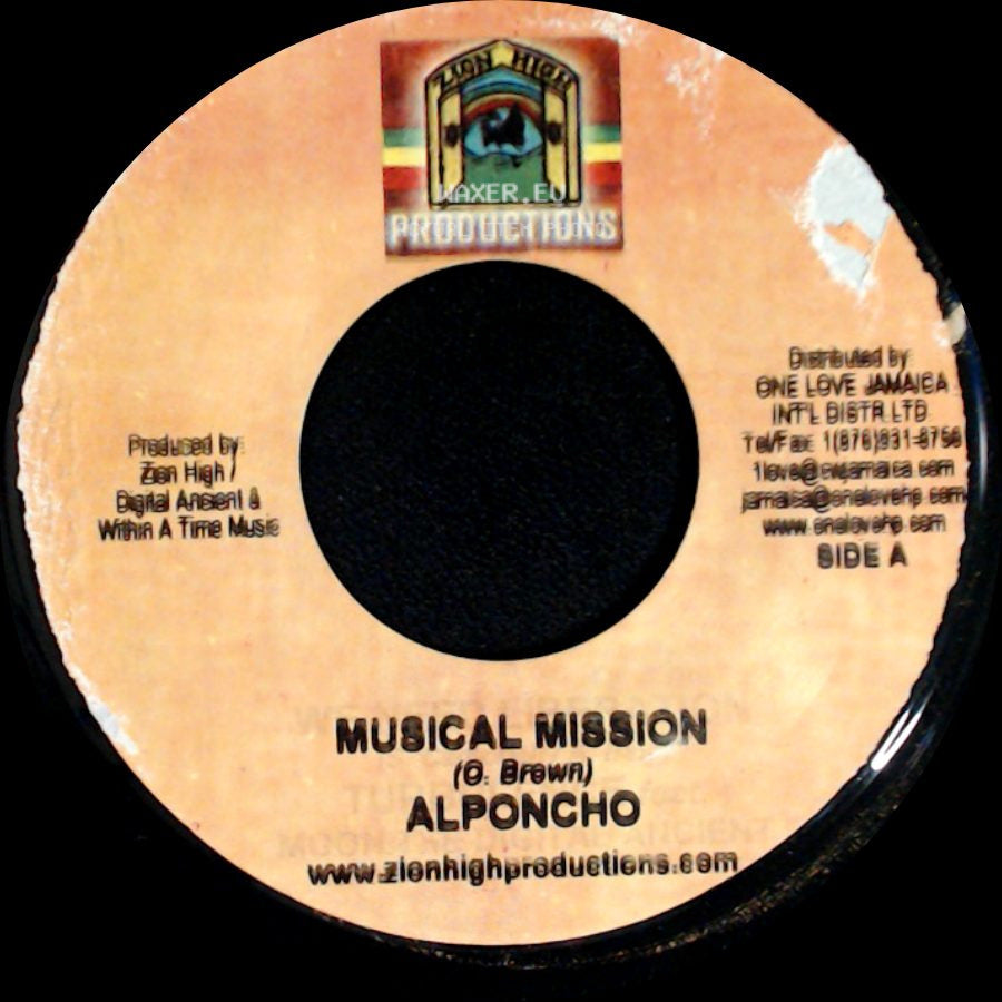 Alponcho / Jah Marcus - Musical Mission / Keep The Fire Burning side A