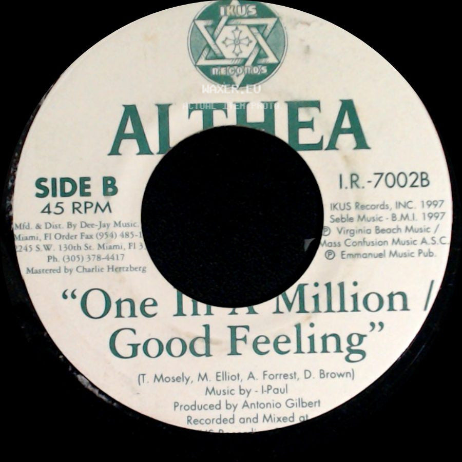 Althea - One In A Million / Good Feeling / One In A Million / Good Feeling side B