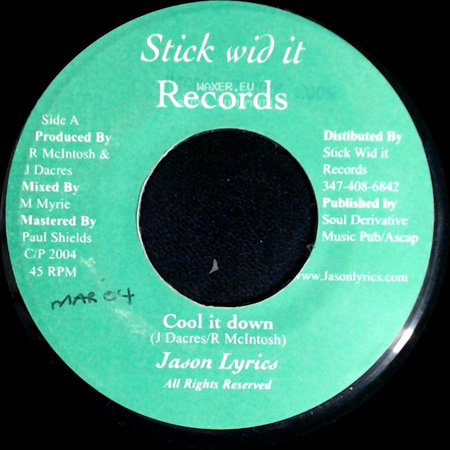 Jason Lyrics / Sanitti - Cool It Down / Man In Me side A