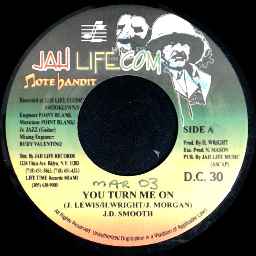 J.D. Smooth / Fragga Ranks - You Turn Me On / Woman side A
