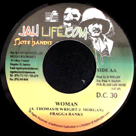 J.D. Smooth / Fragga Ranks - You Turn Me On / Woman side B