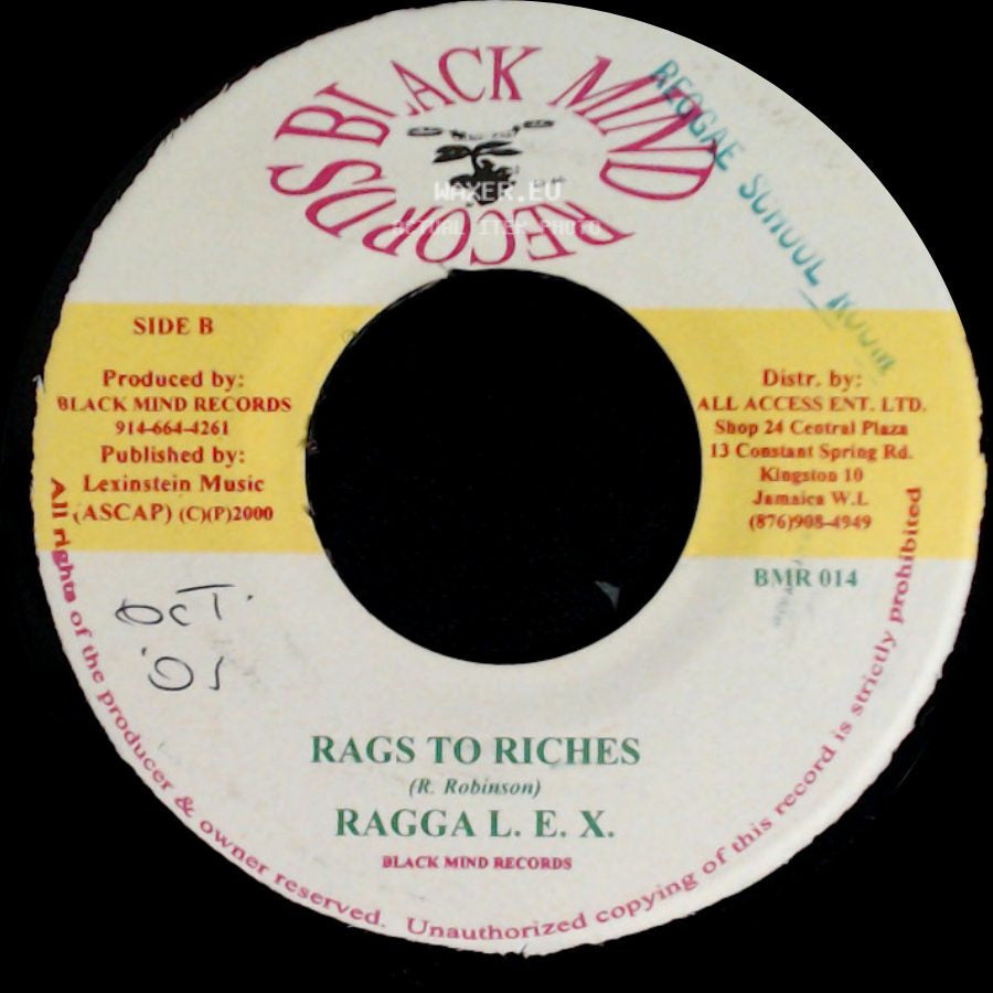 Ragga L. E. X. - Get The Job Done / Rags To Riches side B