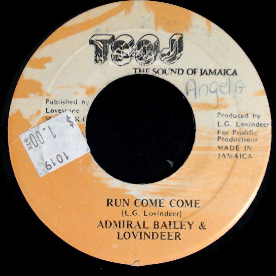 Admiral Bailey & Lovindeer / Krimson Hawk - Run Come Come / Run Come Version side A