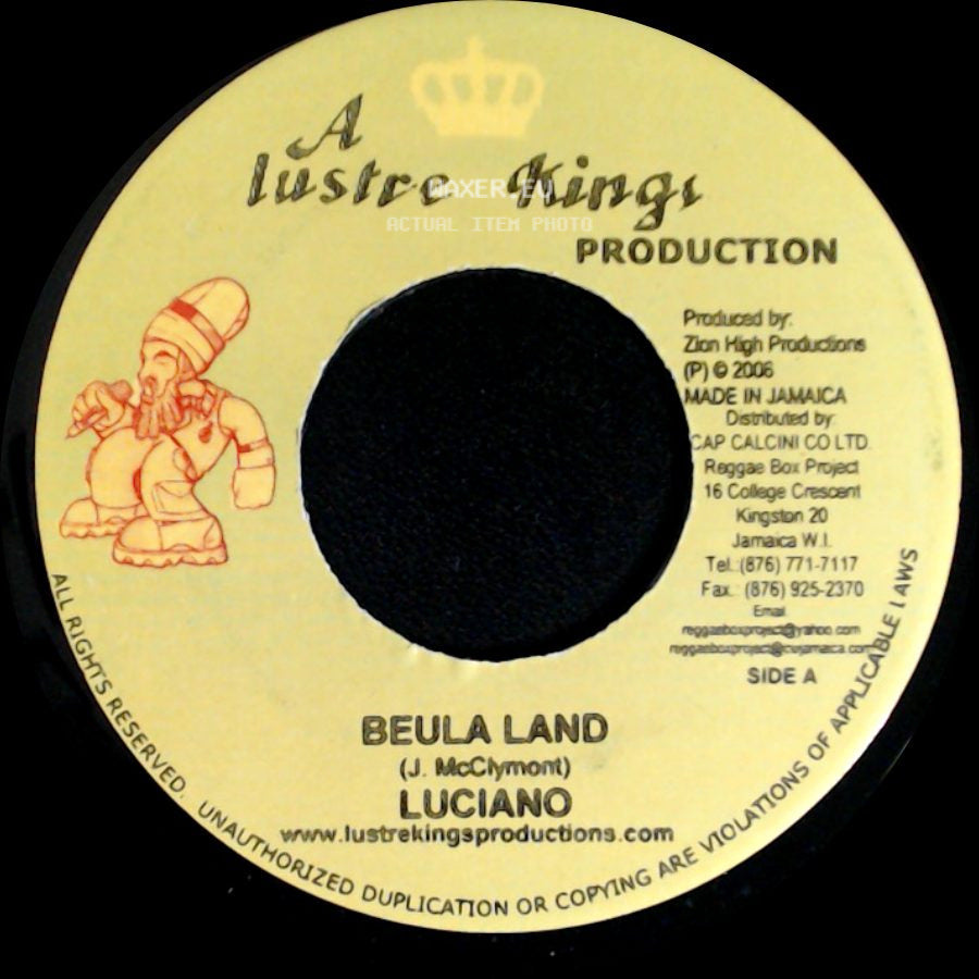 Luciano / Ras Attitude - Beula Land / All We Need Is Love side A