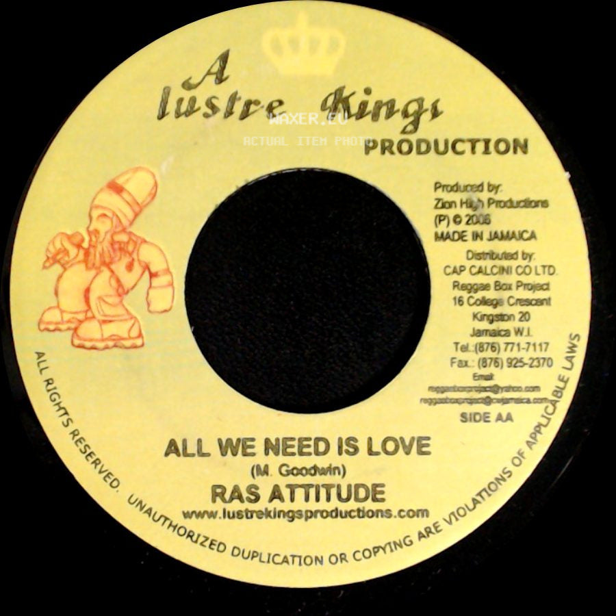 Luciano / Ras Attitude - Beula Land / All We Need Is Love side B