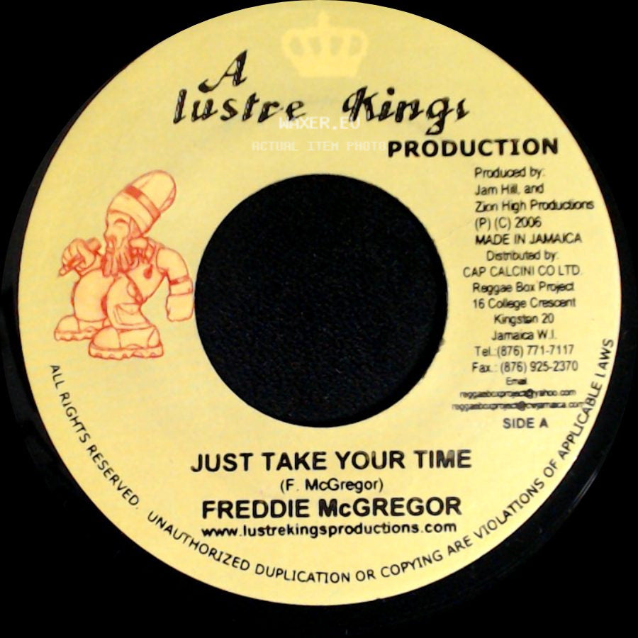 Freddie Mcgregor / Niyorah - Just Take Your Time / Globe All Warning side A