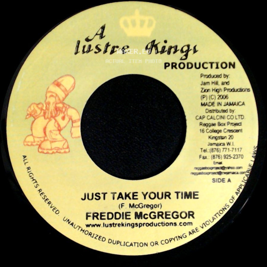 Freddie Mcgregor / Niyorah - Just Take Your Time / Globe All Warning side A
