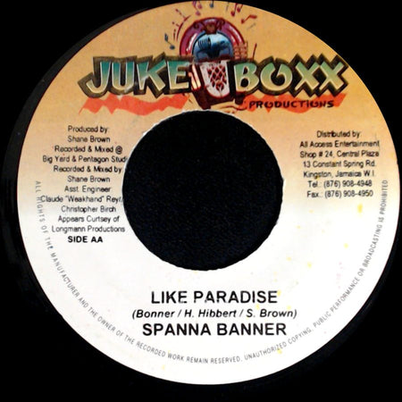 Richie Spice / Spanna Banner - Lonely / Like Paradise side B