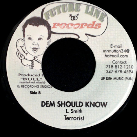 Terry Ganzie / Terrorist - Bring It On / Dem Should Know side B