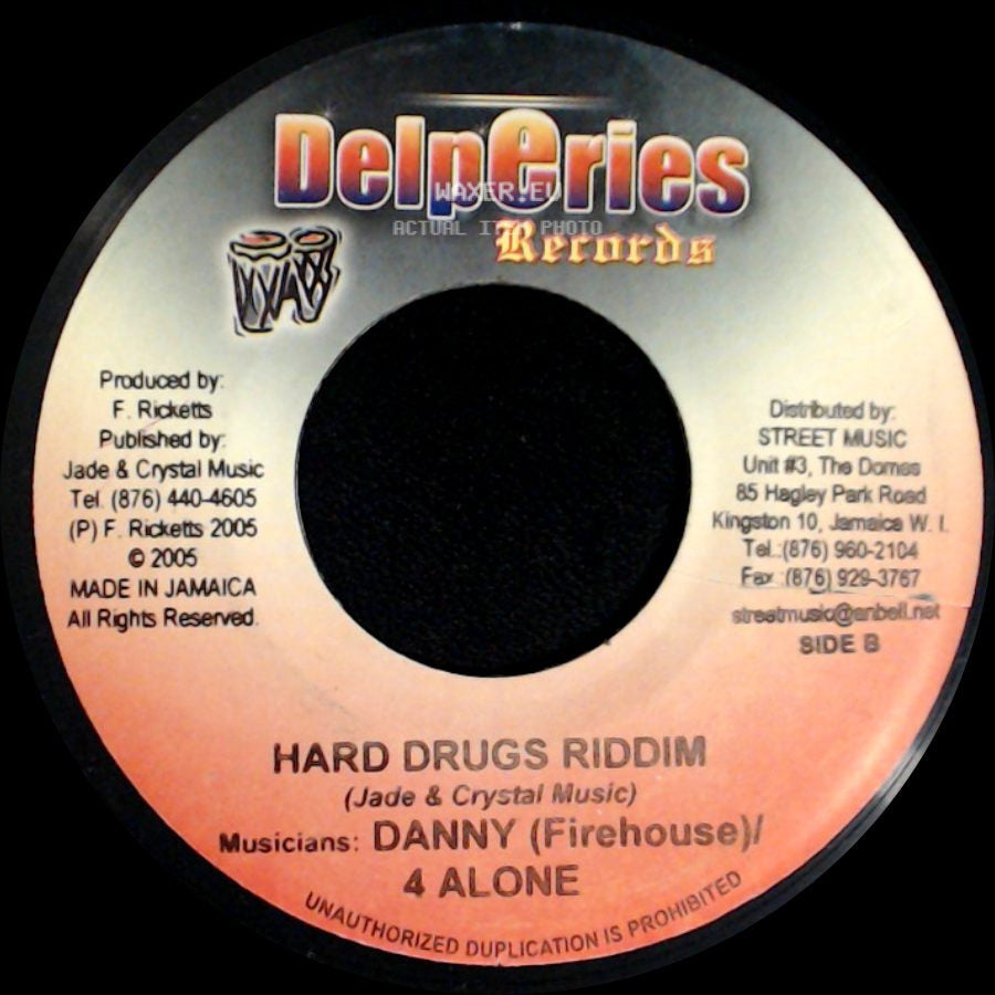 Sizzla / Danny (Firehouse)/4 Alone - Come Give Me Love / Hard Drugs Riddim side B