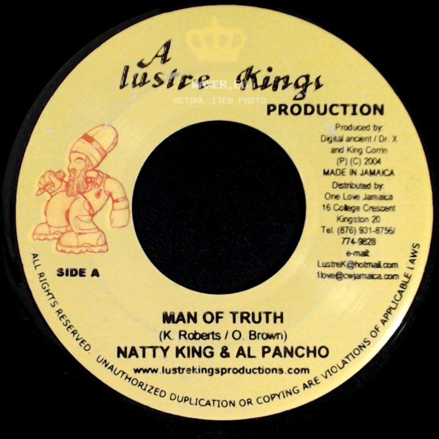 Natty King & Al Pancho - Man Of Truth / No Politics Riddim side A