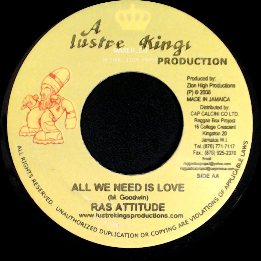 Luciano / Ras Attitude - Beula Land / All We Need Is Love side B