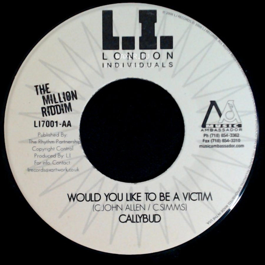 Maxi Priest / Callybud - Holla / Would You Like To Be A Victim side B