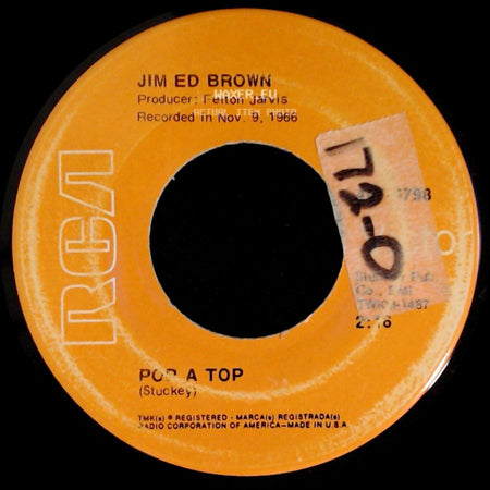 Jim Ed Brown - Bottle, Bottle / Pop A Top side B