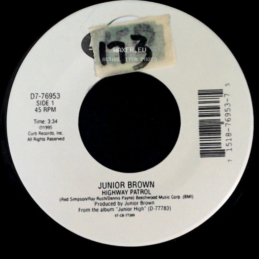 Junior Brown - Highway Patrol / Lovely Hula Hands side A