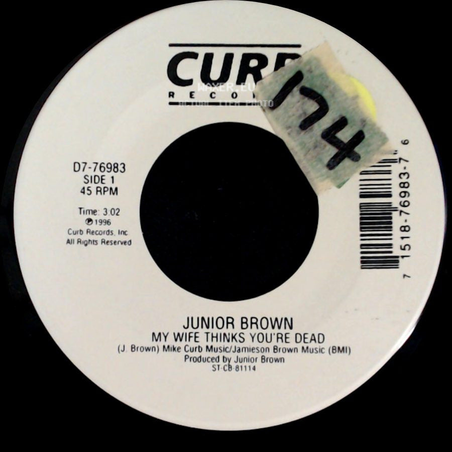 Junior Brown - My Wife Thinks You're Dead / Sugarfoot Rag side A