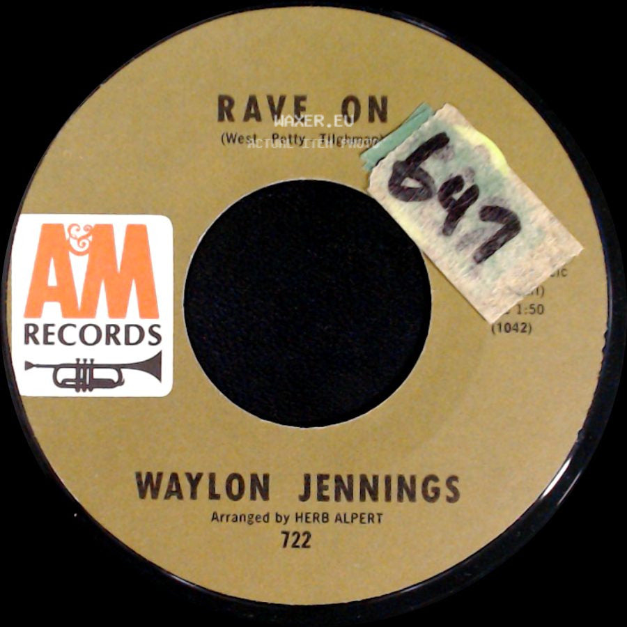Waylon Jennings - Rave On / Love Denied side A