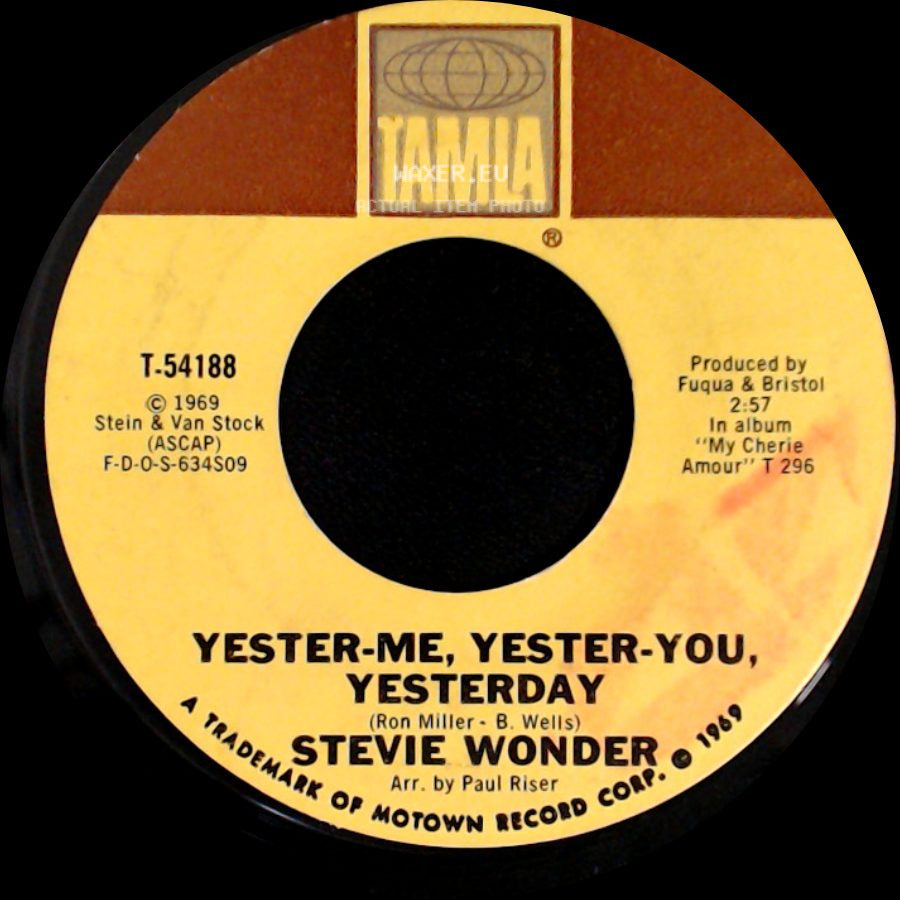 Stevie Wonder - I'd Be A Fool Right Now / Yester-Me, Yester-You, Yesterday side B